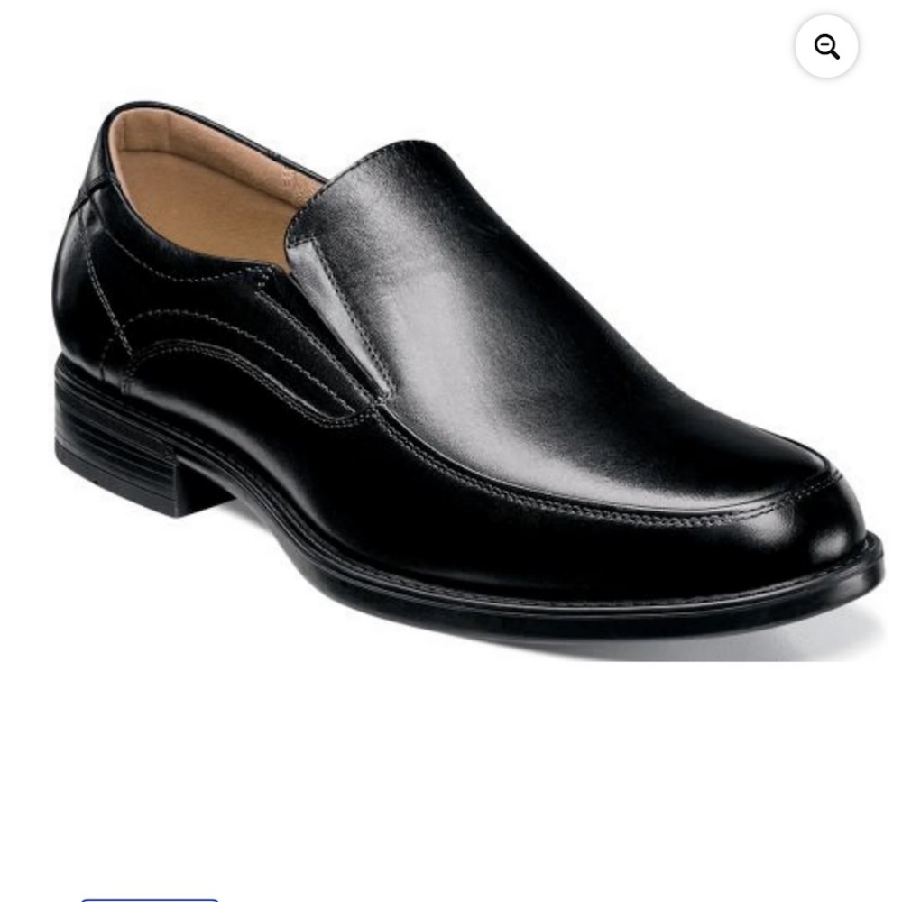 🌺Florsheim Midtown Moc Toe Men's Black Slip On Loafers